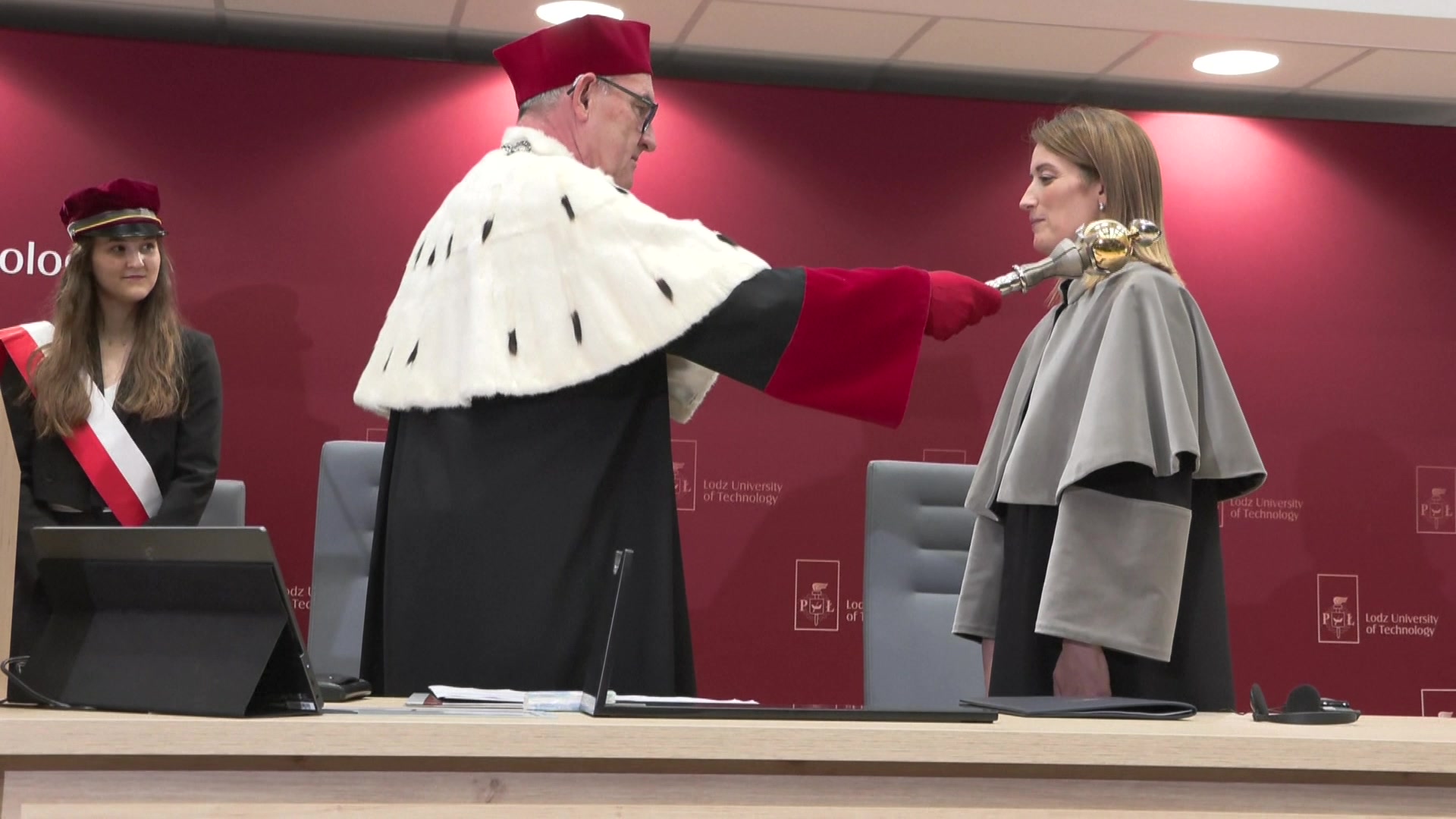 Official visit by Roberta METSOLA, EP President to Łódz (Poland) - Honorary doctorate ceremony at Lodz University of Technology: extracts from the ceremony